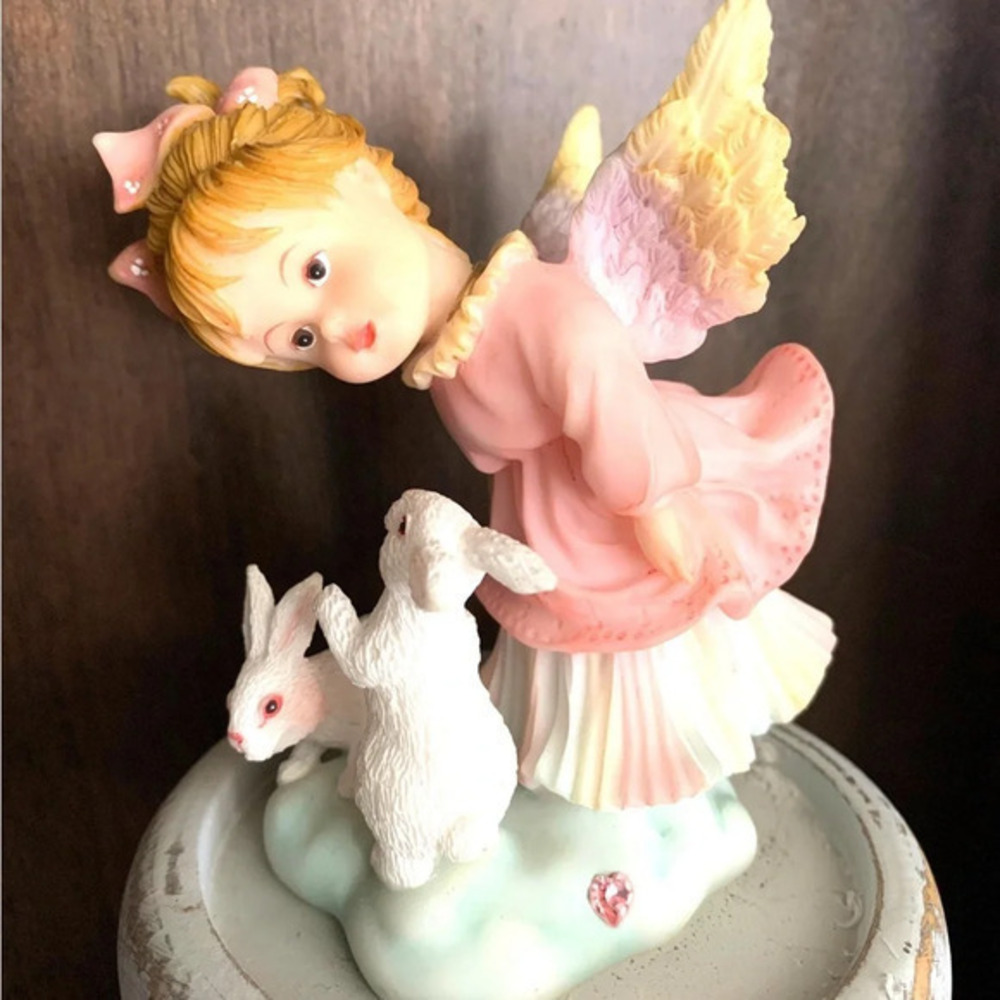 Vintage‎ Cherubim figurine Loving thoughts